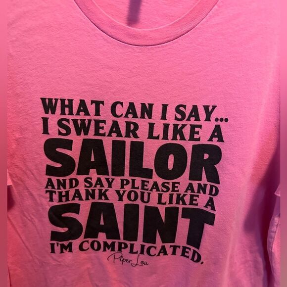 Piper Lou Pink Graphic shirt - Picture 2 of 6